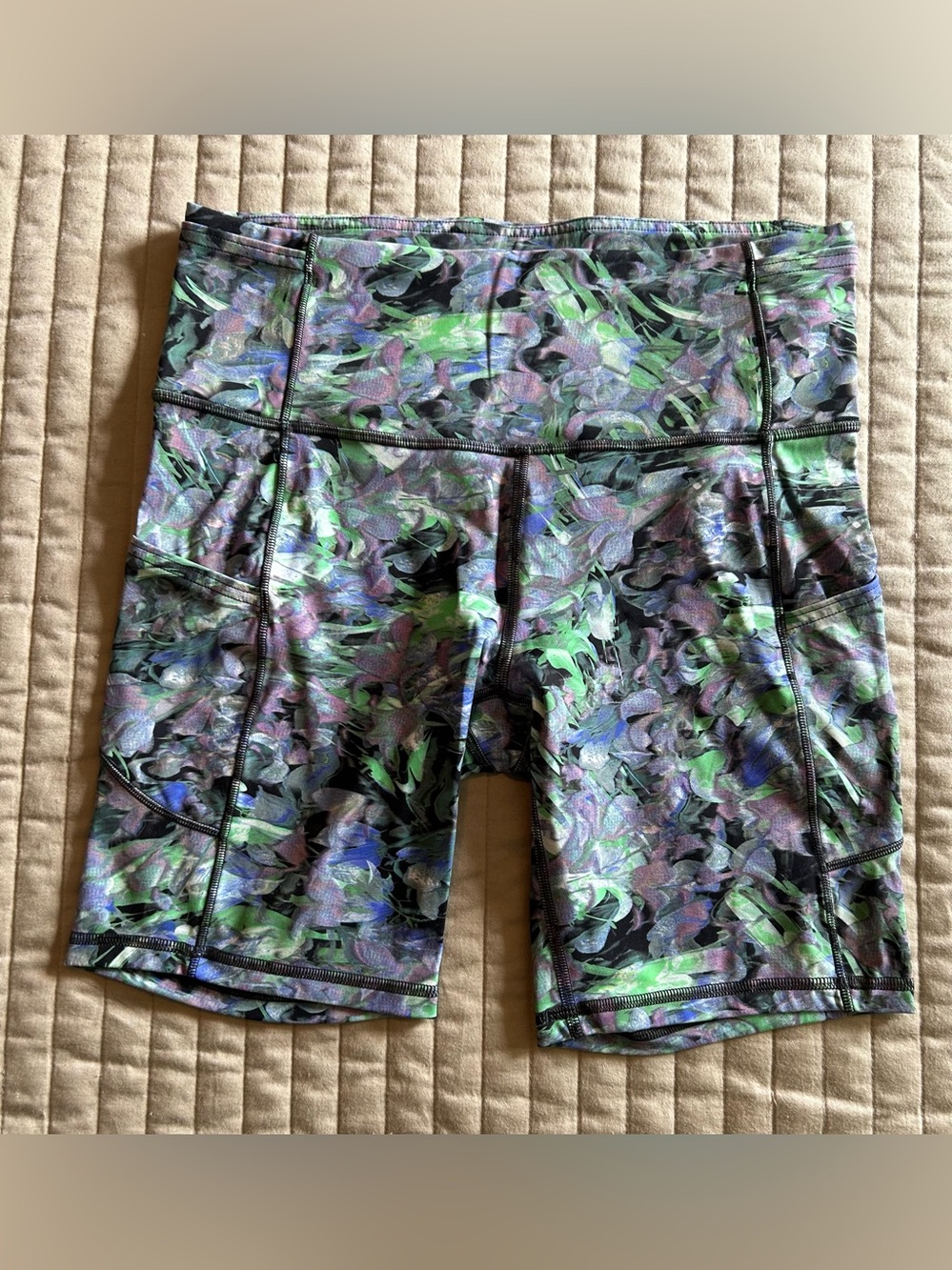 Lululemon Floral Biker Shorts